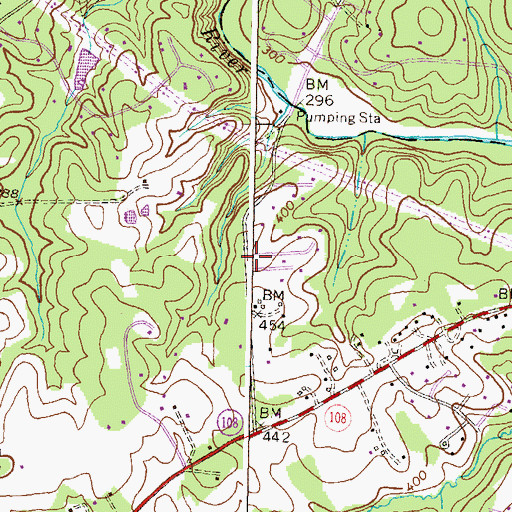 Topographic Map of Mater Amoris School, MD