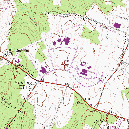 Topographic Map of Katherine Thomas School, MD