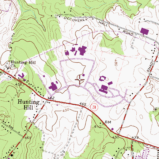 Topographic Map of Katherine Thomas School, MD