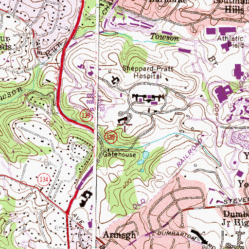 Topographic Map of The Forbush School, MD
