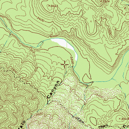 Topographic Map of Buffalo Canyon, AZ