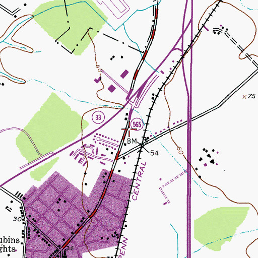 Topographic Map of Chesapeake Christian School, MD