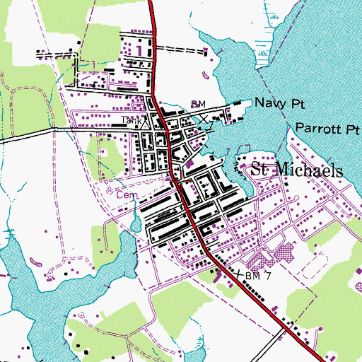 Topographic Map of Saint Luke's Preschool, MD
