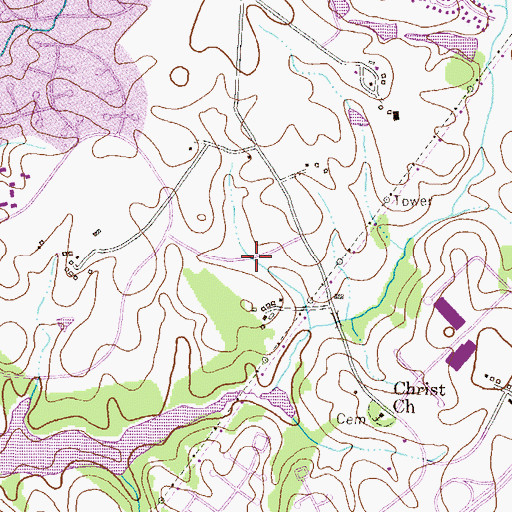 Topographic Map of Ed-u-care Learning Center, MD