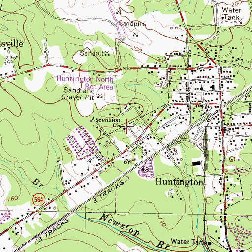 Topographic Map of Ascension Day Care and Kindergarten, MD