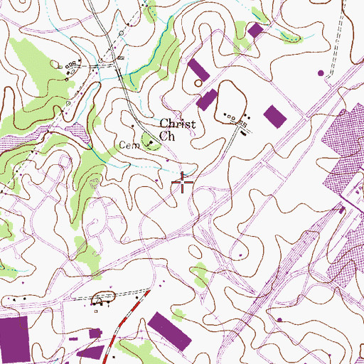 Topographic Map of Childtime Childrens Center - Columbus, MD