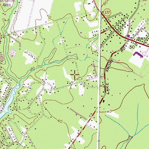 Topographic Map of Lake Shore Christian Academy, MD