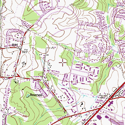 Topographic Map of Seven Oaks Elementary School, MD