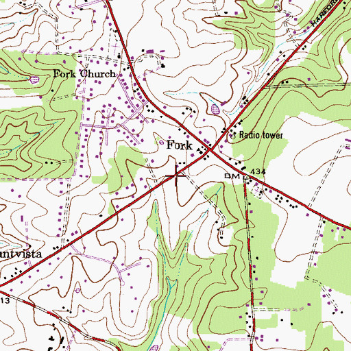 Topographic Map of Free State Montessori School, MD