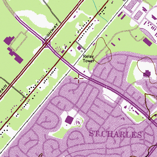 Topographic Map of First Baptist Church of Saint Charles Daycare, MD