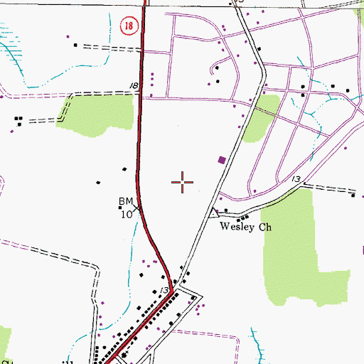 Topographic Map of Kent Island High School, MD
