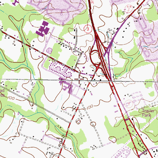 Topographic Map of Calvary Chapel Christian Academy, MD