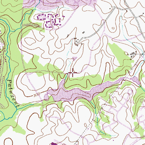 Topographic Map of Lornwood School, MD