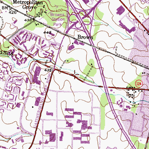 Topographic Map of Nist Child Care Center, MD