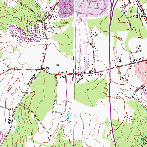 Topographic Map of Bel Forest Christian Academy, MD