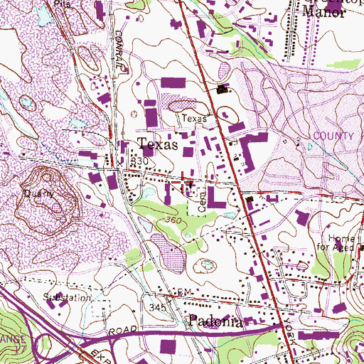 Topographic Map of Saint Joseph Elementary School, MD