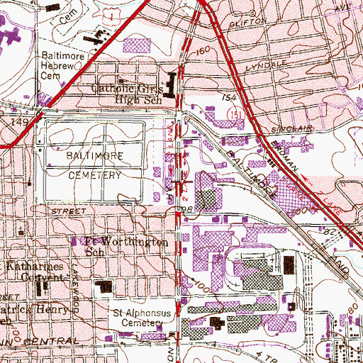 Topographic Map of Hope Academy, MD