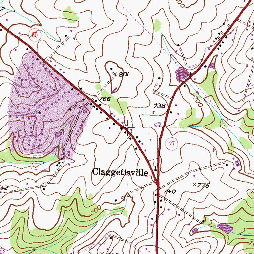 Topographic Map of Montgomery Methodist Children's Center, MD