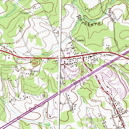 Topographic Map of Faith Bible Church Academy, MD