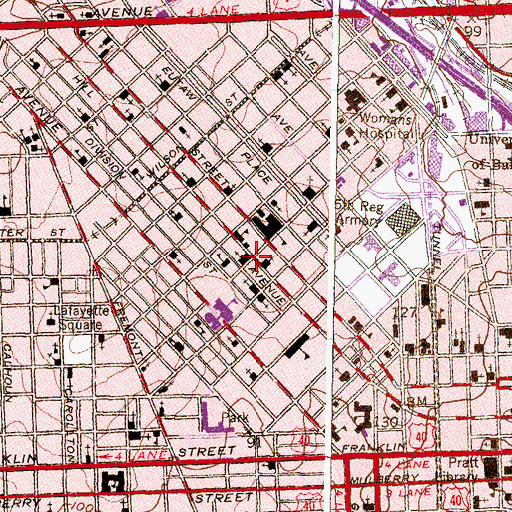 Topographic Map of Bethel Christian School, MD