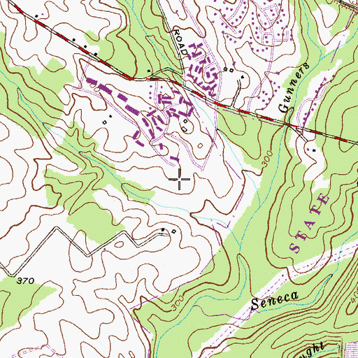 Topographic Map of Great Seneca Creek Elementary School, MD