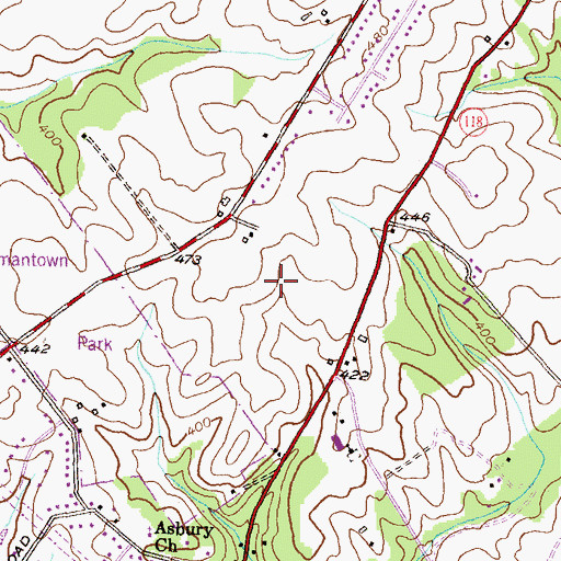 Topographic Map of Spark M Matsunaga Elementary School, MD