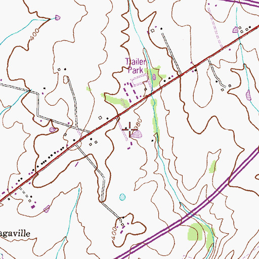 Topographic Map of New Life Christian School, MD