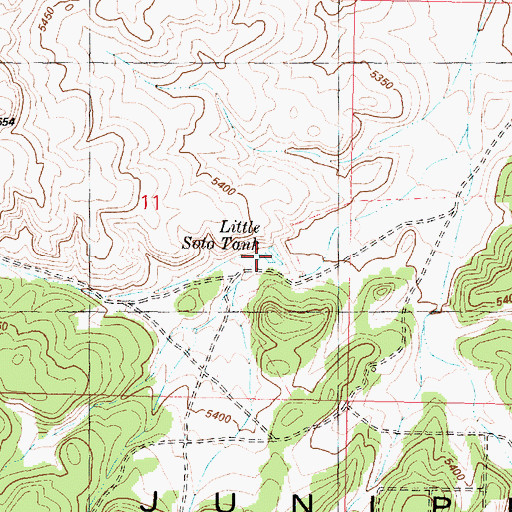 Topographic Map of Little Soto Tank, AZ