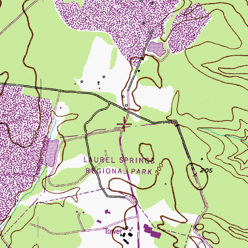 Topographic Map of Radio Station Road Academy, MD