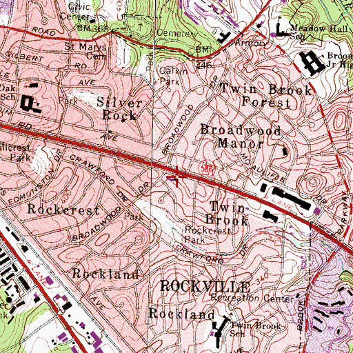 Topographic Map of Good Shepherd Montessori School, MD