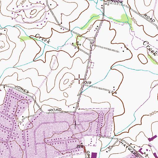 Topographic Map of Saint John Regional Catholic School, MD