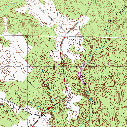 Topographic Map of Friendship Mennonite School, MD