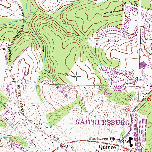 Topographic Map of Thurgood Marshall Elementary School, MD