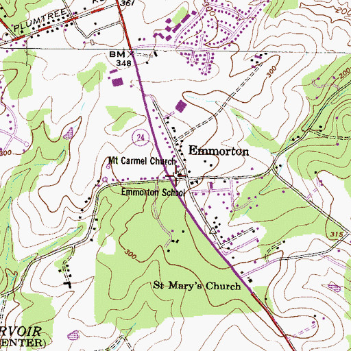 Topographic Map of Kiddie Academy International, MD