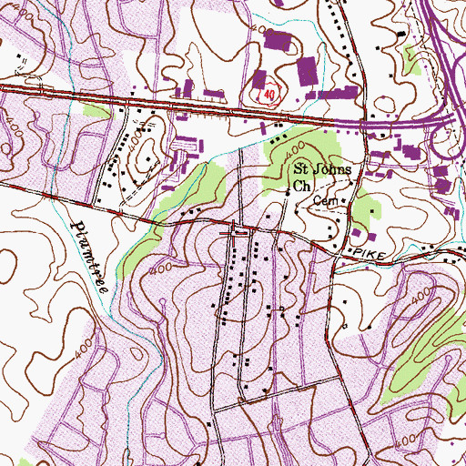 Topographic Map of Ellicott City Children's House, MD