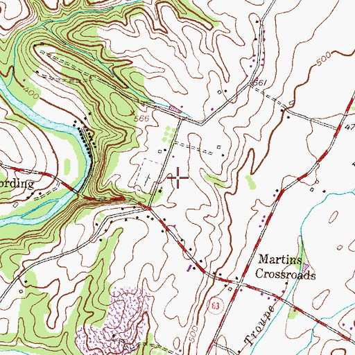 Topographic Map of Broadfording Christian Academy, MD