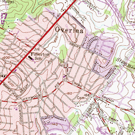 Topographic Map of Kenwood Child Development Center, MD