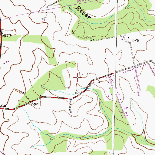 Topographic Map of Puritan Christian School, MD
