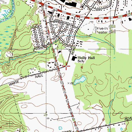 Topographic Map of Cornerstone Christian Academy Elementary School, MD