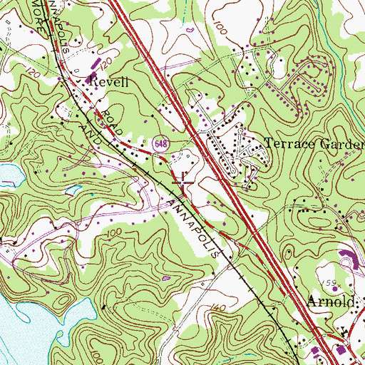 Topographic Map of Wee Lad - Lassie Early Learning Center, MD