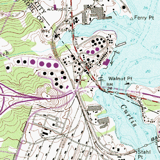 Topographic Map of Creative Garden Learning Center, MD