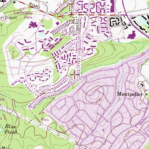 Topographic Map of Faith Baptist Christian School, MD