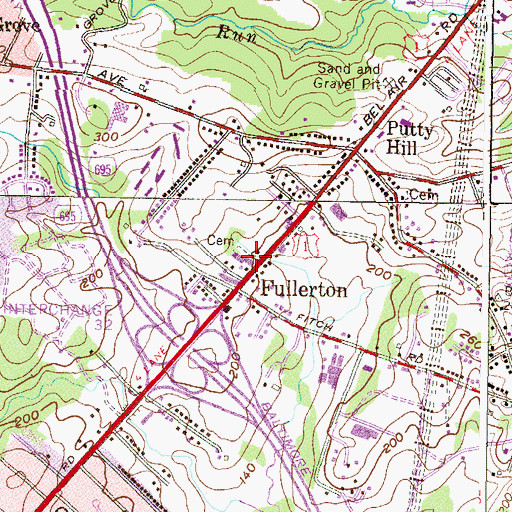 Topographic Map of Saint Peter's Christian Day School, MD
