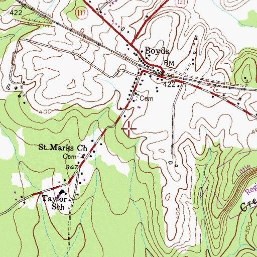 Topographic Map of Elf Early Learning Fun School, MD