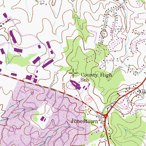 Topographic Map of Children's World Learning Center, MD