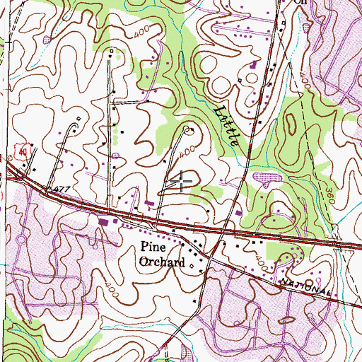 Topographic Map of The Kid's Place, MD