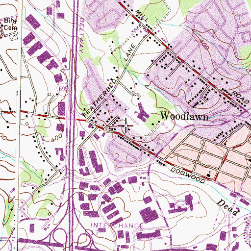 Topographic Map of Oak Ridge Country School, MD
