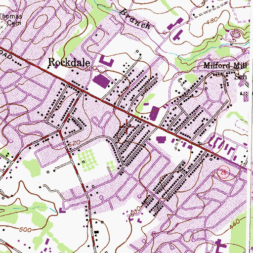 Topographic Map of Maranatha Christian Day Care, MD