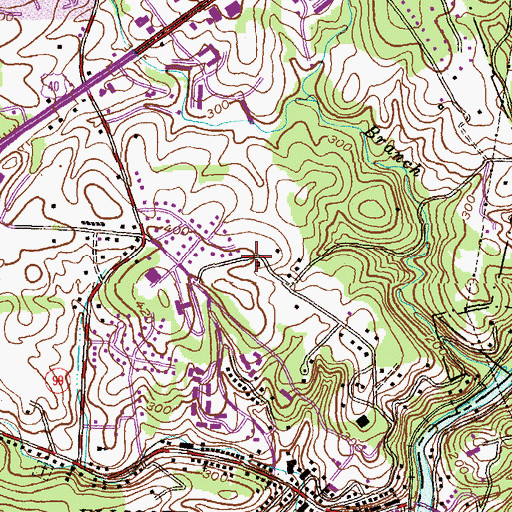 Topographic Map of Linwood Children's Center, MD