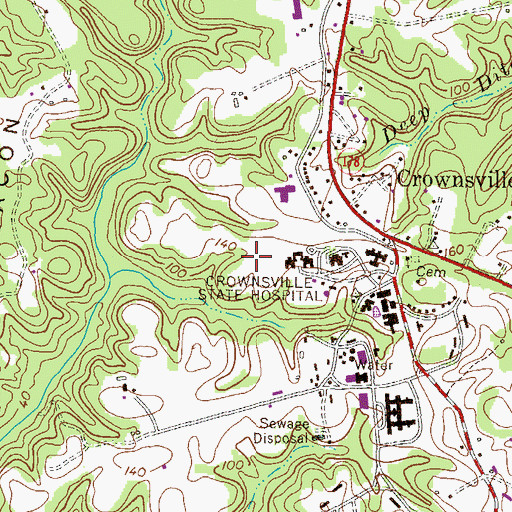 Topographic Map of Play and Learn at Community Place, MD